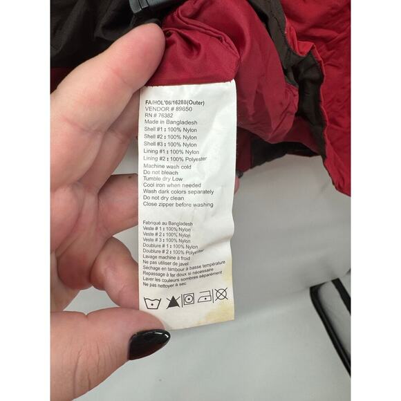 Vintage Timberland Weathergear Jacket Mens Medium Red Full Zip Streetwear Y2K - Picture 10 of 10